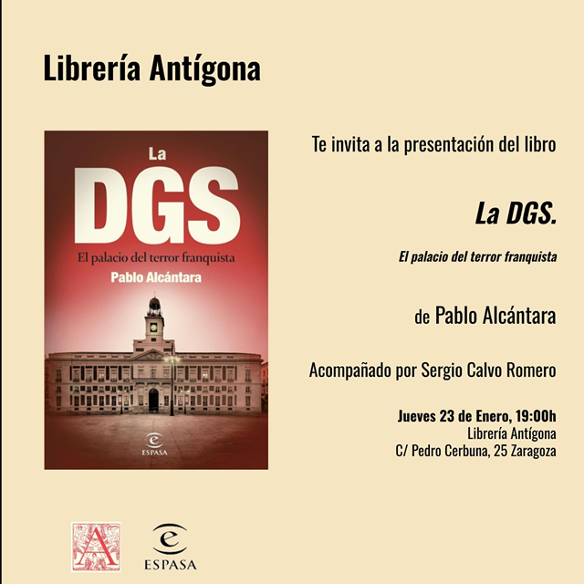 Pablo Alcántara presenta su 'La DGS. El palacio del terror franquista'